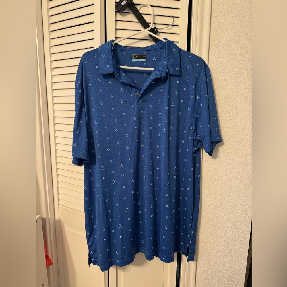 5/$20 PGA Tour Blue Polo Shirt for Men
